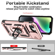 For iPhone 16e Sliding Camshield Holder Phone Case(Rose Gold)