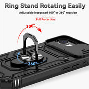 For iPhone 16e Sliding Camshield Holder Phone Case(Black)