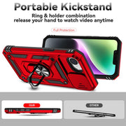 For iPhone 16e Sliding Camshield Holder Phone Case(Red)