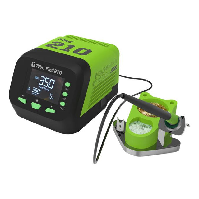 2uul FD01 Find210 60W High-Power AC Transformer Soldering Station, Plug:EU Plug