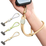 DUX DUCIS Garden Series Broken Ice Pattern Adjustable Short Phone Lanyard(Grey)