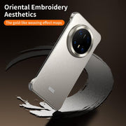 For Huawei Mate 70 Micro Frosted Metal Phone Case(Titanium)