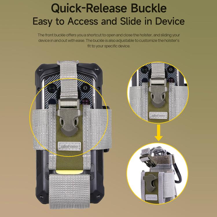 Ulefone Armor Holster Multi-Purpose Phone Pouch Waist Bag(Grey)