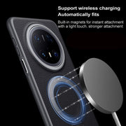 For Huawei Mate 70 Pro / Mate 70 Pro+ SULADA Smart View Window MagSafe Magnetic Holder Leather Phone Case(Black)