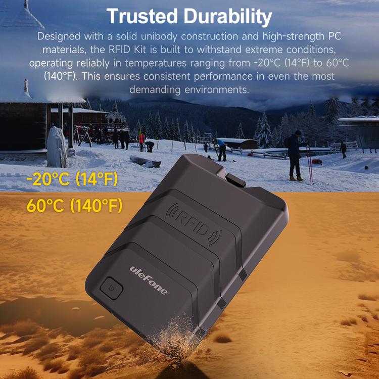 Ulefone Bluetooth 5.2 Portable UHF RFID Tag Reader(Black)