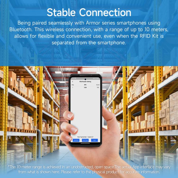 Ulefone Bluetooth 5.2 Portable UHF RFID Tag Reader(Black)