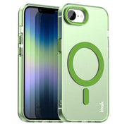 For iPhone 16e IMAK Candy Series Shockproof MagSafe Phone Case(Green)