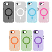 For iPhone 16e IMAK Candy Series Shockproof MagSafe Phone Case(Orange)