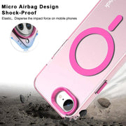 For iPhone 16e IMAK Candy Series Shockproof MagSafe Phone Case(Orange)
