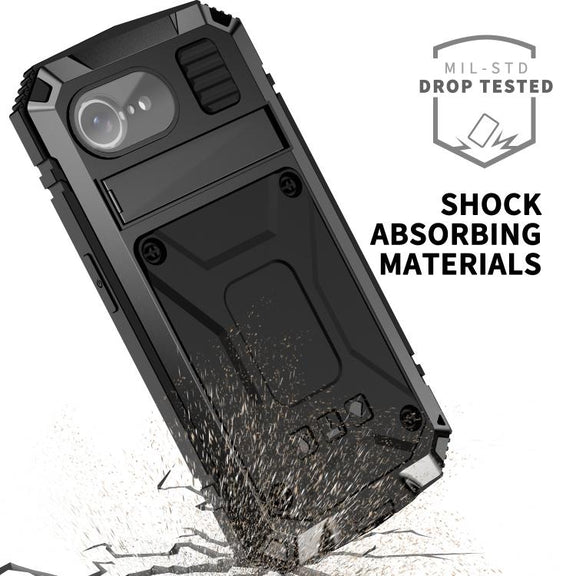For iPhone 16e IP68 Water-resistant Dustproof Shockproof Phone Case(Black)