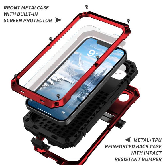 For iPhone 16e IP68 Water-resistant Dustproof Shockproof Phone Case(Red)