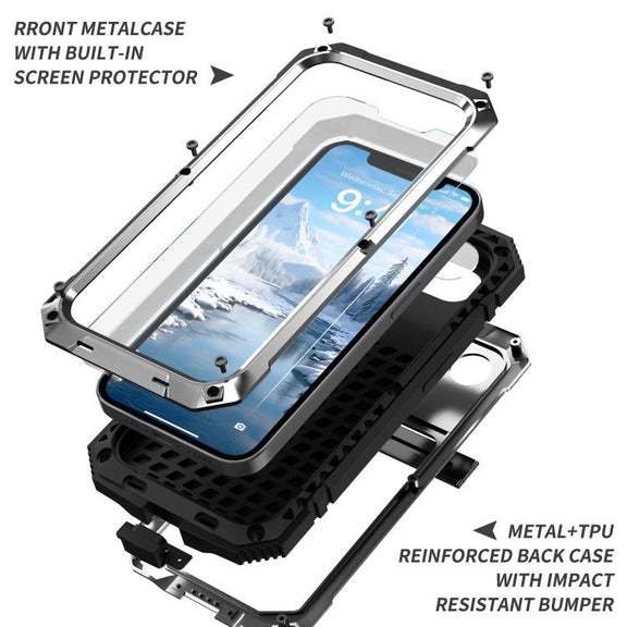 For iPhone 16e IP68 Water-resistant Dustproof Shockproof Phone Case(Silver)