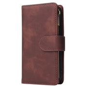 For iPhone 16e Multifunctional Multi-Card Wallet Phone Leather Case(Coffee)
