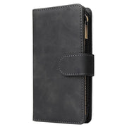 For iPhone 16e Multifunctional Multi-Card Wallet Phone Leather Case(Black)