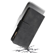 For iPhone 16e Multifunctional Multi-Card Wallet Phone Leather Case(Black)