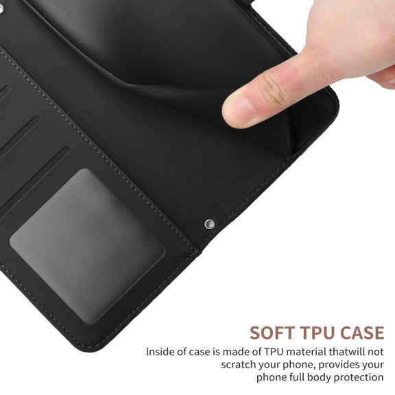 For Tecno Pova 7 4G Skin Feel Butterfly Embossed Flip Leather Phone Case(Black)