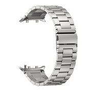 For Huawei Watch D2 Three Beads Stainless Steel Watch Band(Silver)