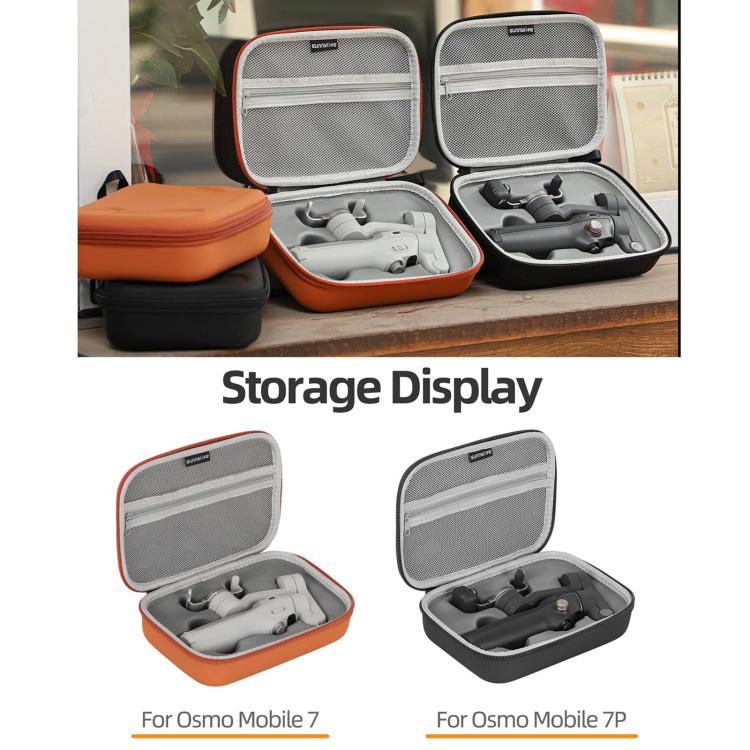For DJI Osmo Mobile 7P Sunnylife Portable Carrying Case Mini Bag Handbag(Orange)