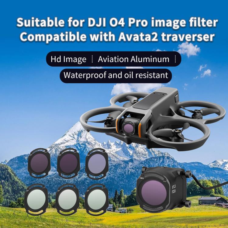 For DJI O4 Air Unit Pro / Avata 2 JSR YB Series Camera Lens Filter, Filter:ND8