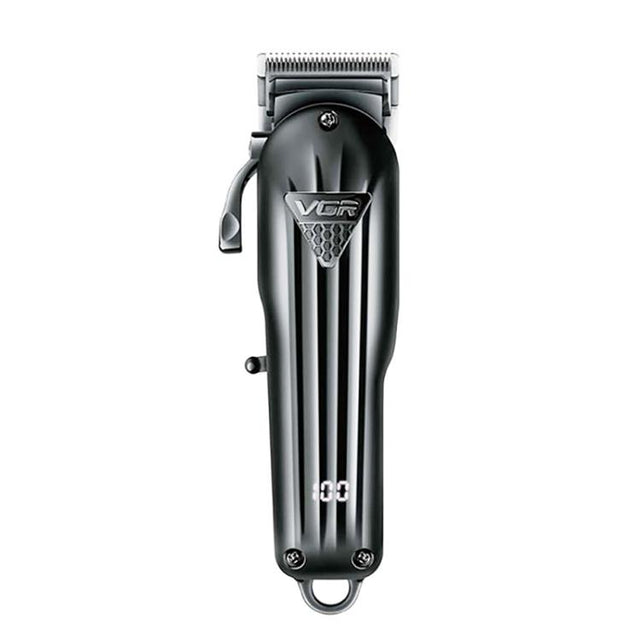 VGR VGR-282 4-gear Fine-tuning Digital Display USB Electric Hair Clipper(Black)