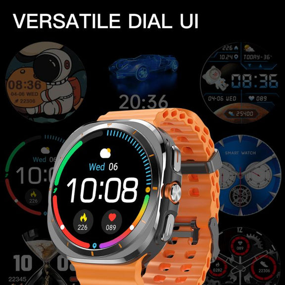 X7 1.51 inch IPS Screen Bluetooth Smart Watch Supports Healthy Monitoring(Black)