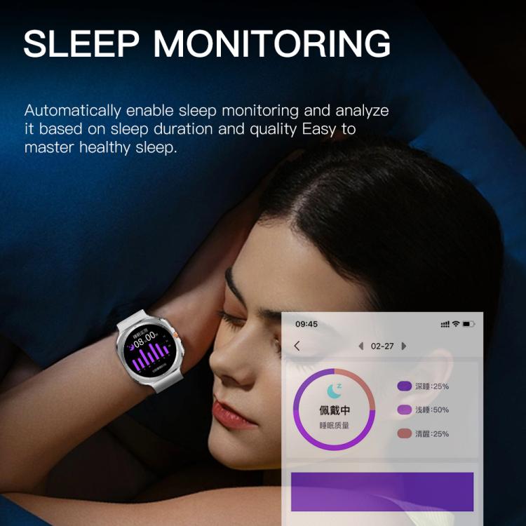 X7 1.51 inch IPS Screen Bluetooth Smart Watch Supports Healthy Monitoring(Black)