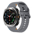 For Samsung Galaxy Watch Ultra 47mm / Ultra 2025 Kalebol Wave-stitched Silicone Strap(Space Grey) - free shipping - PMC TechLife - Order now!