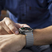 For Samsung Galaxy Watch Ultra 47mm / Ultra 2025 Kalebol Wave-stitched Silicone Strap(Space Grey)