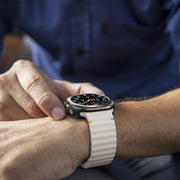 For Samsung Galaxy Watch Ultra 47mm / Ultra 2025 Kalebol Wave-stitched Silicone Strap(Starlight)
