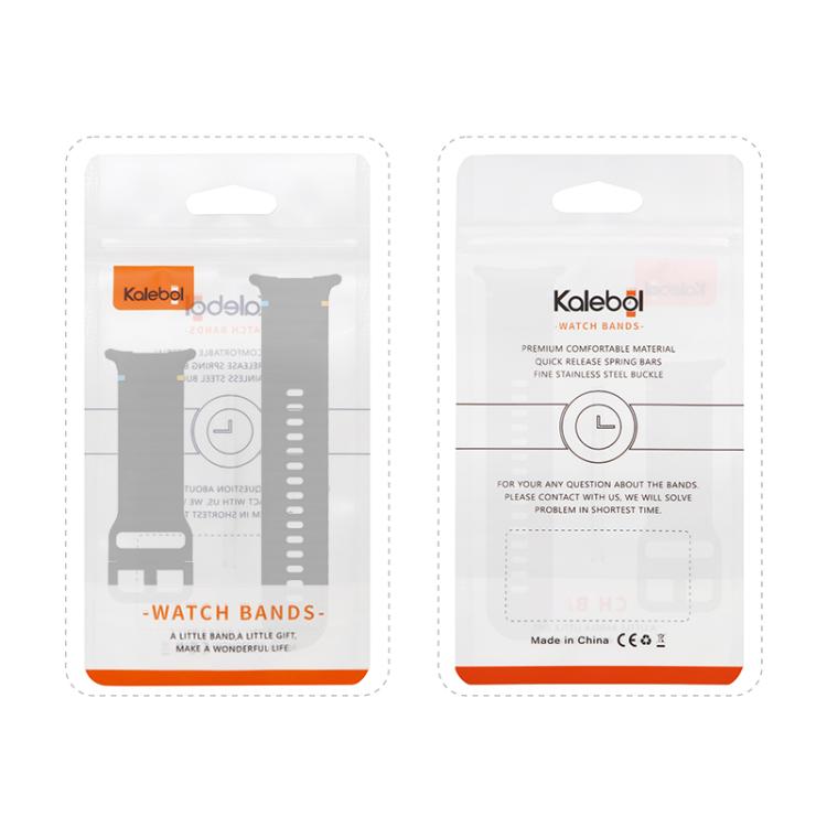 For Samsung Galaxy Watch Ultra 47mm / Ultra 2025 Kalebol Wave-stitched Silicone Strap(Space Grey)