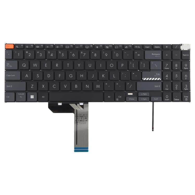 US Version Backlit Laptop Keyboard for Asus Vivobook Pro 15X OLED K6501 M6501(Black)