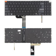 US Version Backlit Laptop Keyboard for Asus Vivobook Pro 15X OLED K6501 M6501(Black)