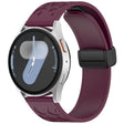 18mm Kalebol Universal Leopard Print Magnetic Folding Buckle Silicone Strap(Wine Red) - 22mm Bands by Kalebol | Online Shopping South Africa | PMc TechLife | Buy Now Pay Later Mobicred