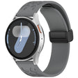 18mm Kalebol Universal Leopard Print Magnetic Folding Buckle Silicone Strap(Space Grey) - 22mm Bands by Kalebol | Online Shopping South Africa | PMc TechLife | Buy Now Pay Later Mobicred
