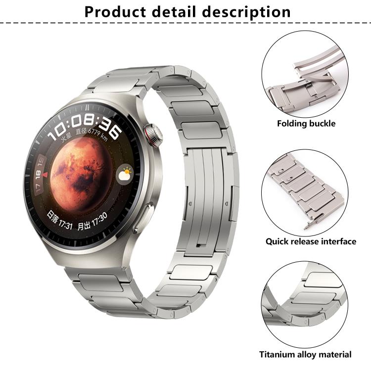 Kalebol 22mm Universal Titanium Scratch Resistant Strap(Black)
