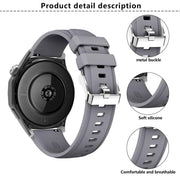 Kalebol 22mm Universal Silicone Watch Strap(White)
