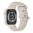 For Apple Watch 46mm / 49mm / 45mm / 44mm Embossed 3D Rose Flower Silicone Watch Band(Starlight) - free shipping - PMc TechLife - Order now!