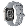 For Apple Watch 42mm / 41mm / 40mm / 38mm Embossed 3D Rose Flower Silicone Watch Band(Grey) - free shipping - PMc TechLife - Order now!