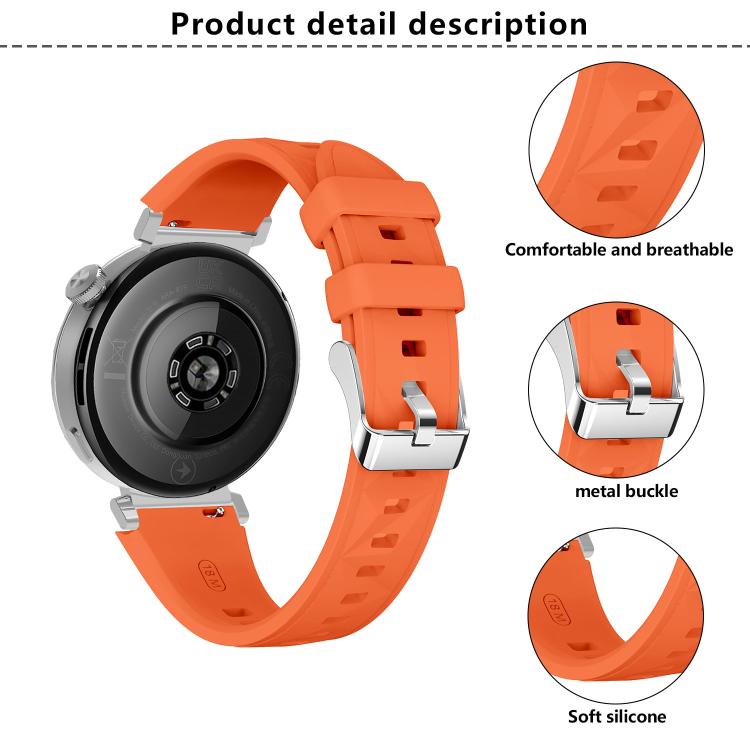 Kalebol 18mm Universal Diamond Embossed Silicone Strap(White)