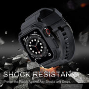 For Apple Watch Ultra 2 / 1 49mm VIETAO Carbon Fiber Silicone Strap(Dark Gray)