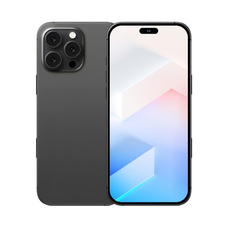 A88 / i16 Pro Max, 2GB+16GB, 6.6 inch Android 8.1 MTK6580A Quad Core, OTG, Network: 3G, Dual SIM, Plug:EU Plug(Titanium Black)