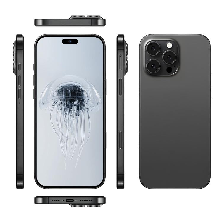 A88 / i16 Pro Max, 2GB+16GB, 6.6 inch Android 8.1 MTK6580A Quad Core, OTG, Network: 3G, Dual SIM, Plug:AU Plug(Titanium Black)