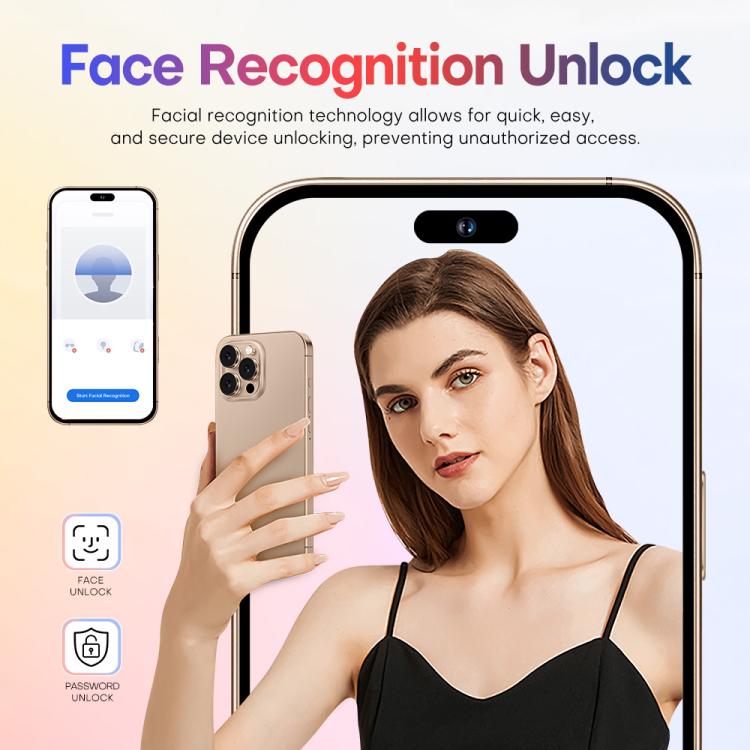 A88 / i16 Pro Max, 2GB+16GB, 6.6 inch Android 8.1 MTK6580A Quad Core, OTG, Network: 3G, Dual SIM, Plug:UK Plug(Titanium White)