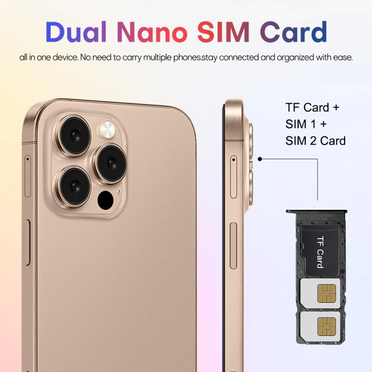 A88 / i16 Pro Max, 2GB+16GB, 6.6 inch Android 8.1 MTK6580A Quad Core, OTG, Network: 3G, Dual SIM, Plug:AU Plug(Titanium Grey)