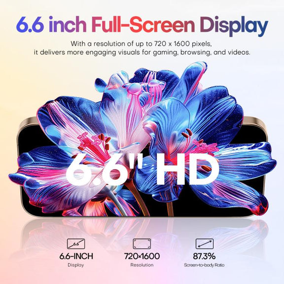 A88 / i16 Pro Max, 2GB+16GB, 6.6 inch Android 8.1 MTK6580A Quad Core, OTG, Network: 3G, Dual SIM, Plug:AU Plug(Titanium Grey)
