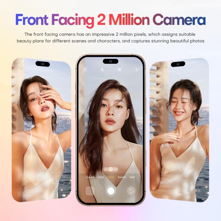 A88 / i16 Pro Max, 2GB+16GB, 6.6 inch Android 8.1 MTK6580A Quad Core, OTG, Network: 3G, Dual SIM, Plug:AU Plug(Titanium Grey)