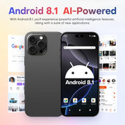 A88 / i16 Pro Max, 2GB+16GB, 6.6 inch Android 8.1 MTK6580A Quad Core, OTG, Network: 3G, Dual SIM, Plug:UK Plug(Titanium White)