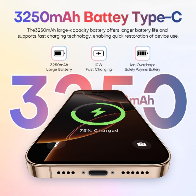 A88 / i16 Pro Max, 2GB+16GB, 6.6 inch Android 8.1 MTK6580A Quad Core, OTG, Network: 3G, Dual SIM, Plug:AU Plug(Titanium Grey)