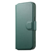 For iPhone 16e CaseNeo Finger Grip Strap MagSafe Leather Phone Case(Green)