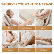 Multifunctional Mini Massage Pillow Neck and Shoulder Cervical Massager, Plug Type:AU Plug(Black)